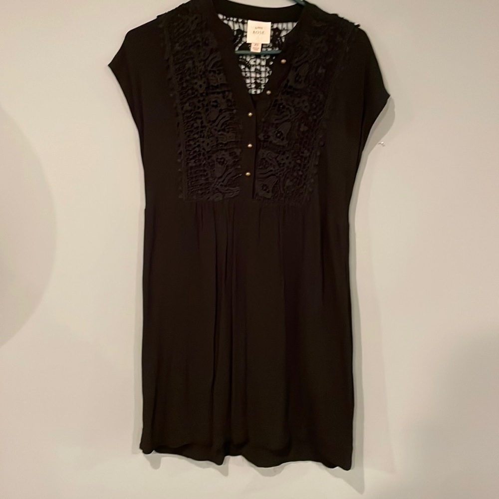 Knox Rose Short Sleeve Black Dress